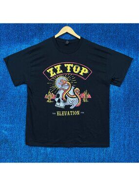 ZZ Top 2025 The Elevation Tour Dates Southern Rock Tee XL